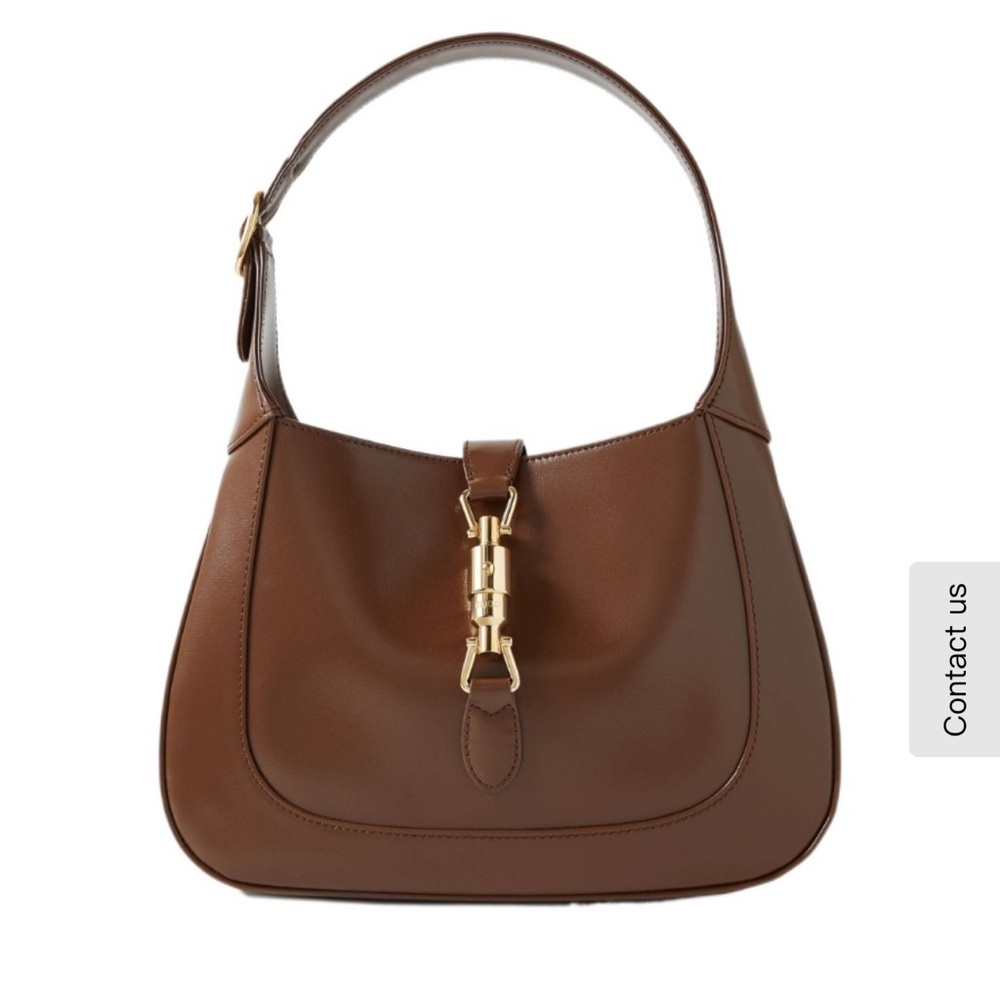 Gucci Jackie 1961 Brown Leather Gold Piston Hardware **like new**